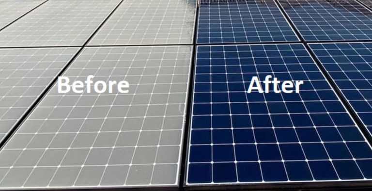 Verschmutzte Panels