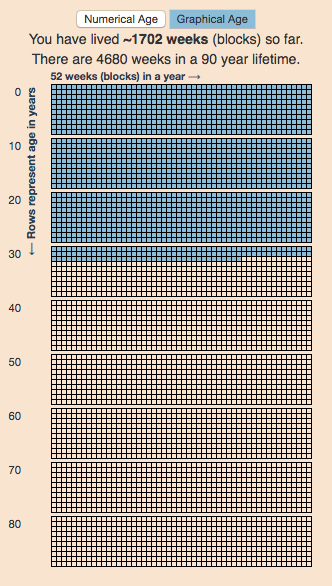 Age Calculator and Life Visualization - Engaging Data
