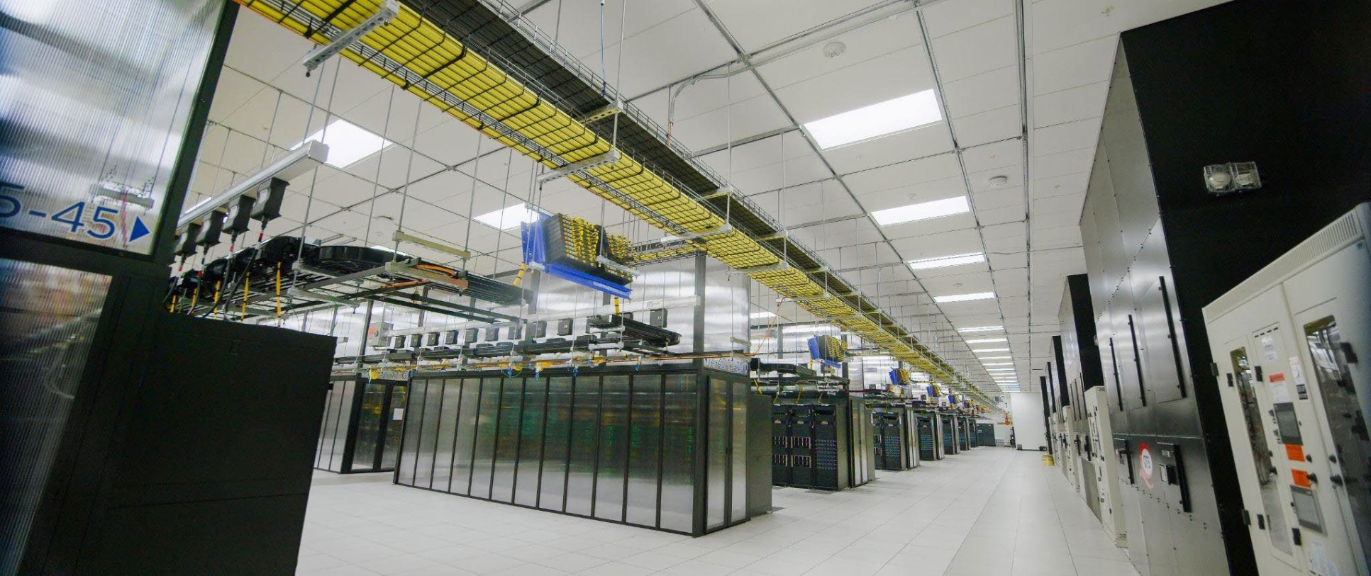 Meta AI data center server room
