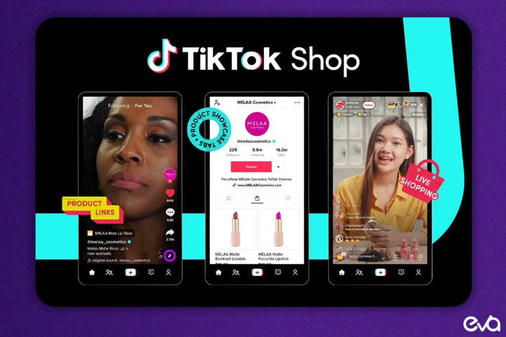 TikTok Shop Interface with Shoppable Video