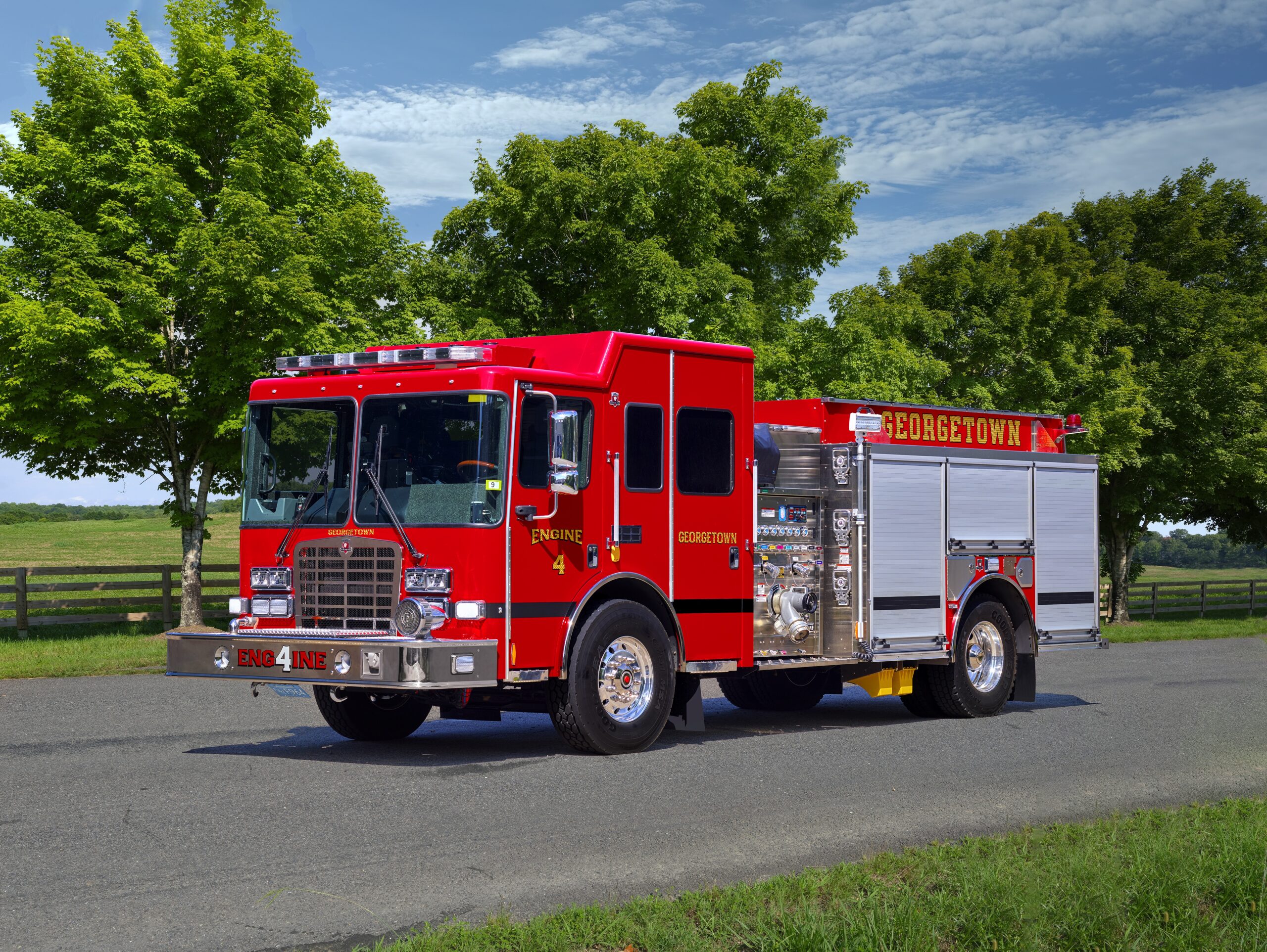 水罐消防车内部