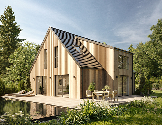 Modernes Holzhaus