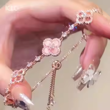 樱花粉手链