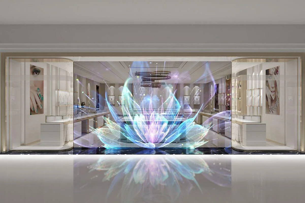 Écrans LED Transparents Vitrine