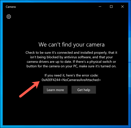 How to Fix a 0xa00f4244 Camera Error on Windows