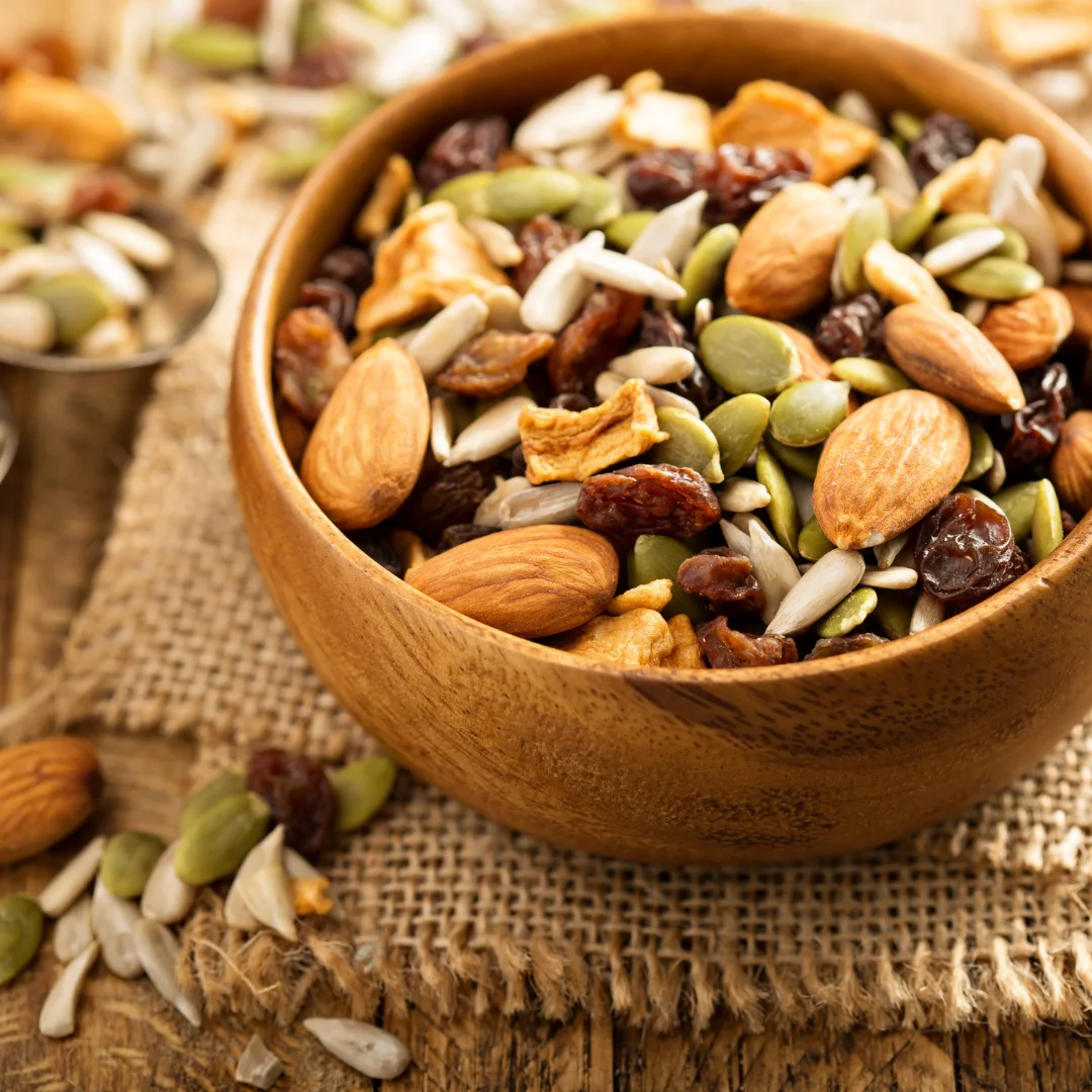 Premium organic Hunza dry fruits mix bowl walnuts almonds apricots