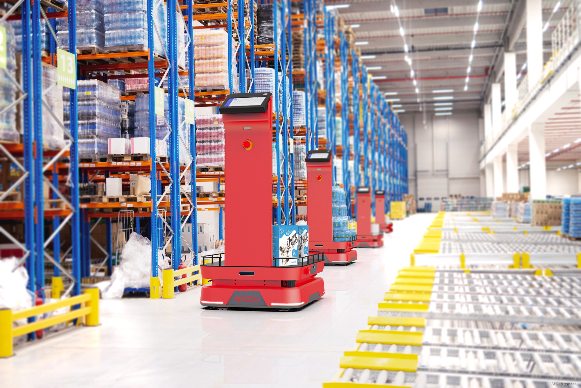 仓储物流机器人工作场景
