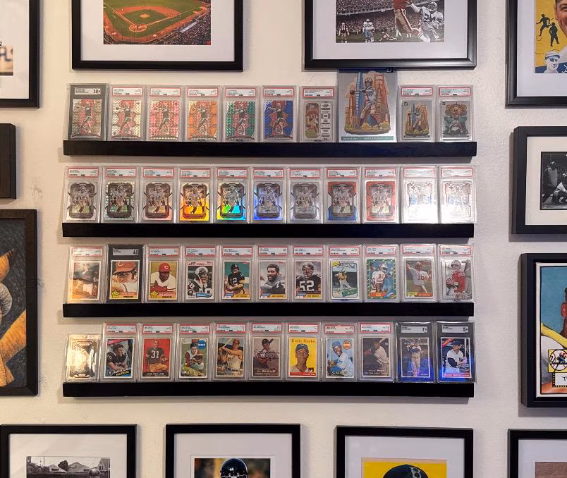 Minimalist Card Display Shelf – Trading & Sports Card Holder - Etsy