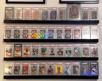 Minimalist Card Display Shelf – Trading & Sports Card Holder - Etsy
