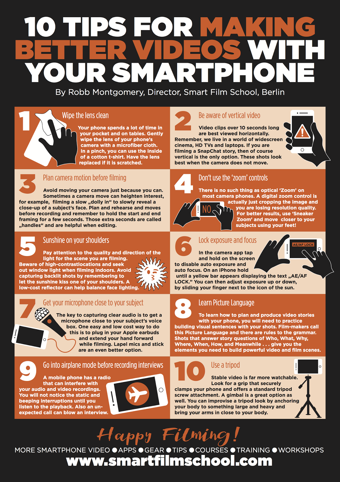 10 tips to improve your mobile videos - Mobile Journalism PDF - Robb  Montgomery