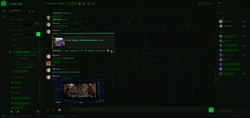 Haven - Interfaz de chat privado autoalojado