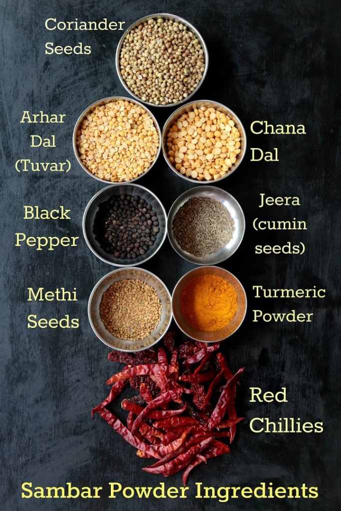 Sambar Powder ingredients