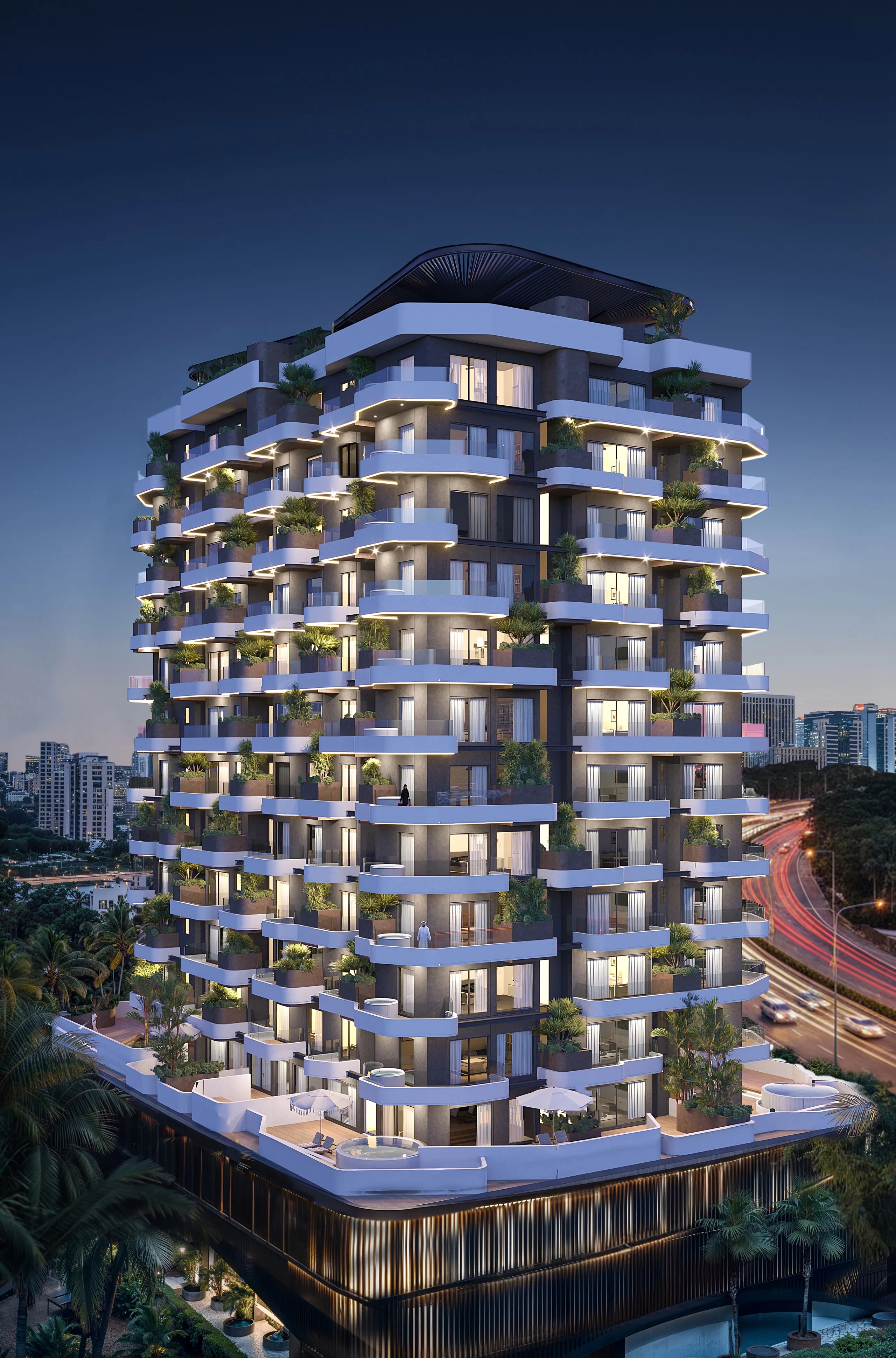 Luxury residential tower