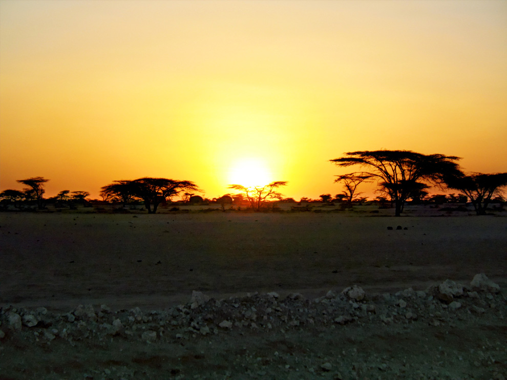 Salt pans in Chalbi Desert, Kenya