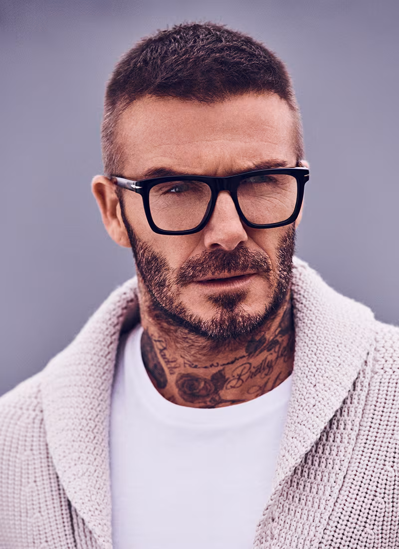 David Beckham receiving red light therapy treatment