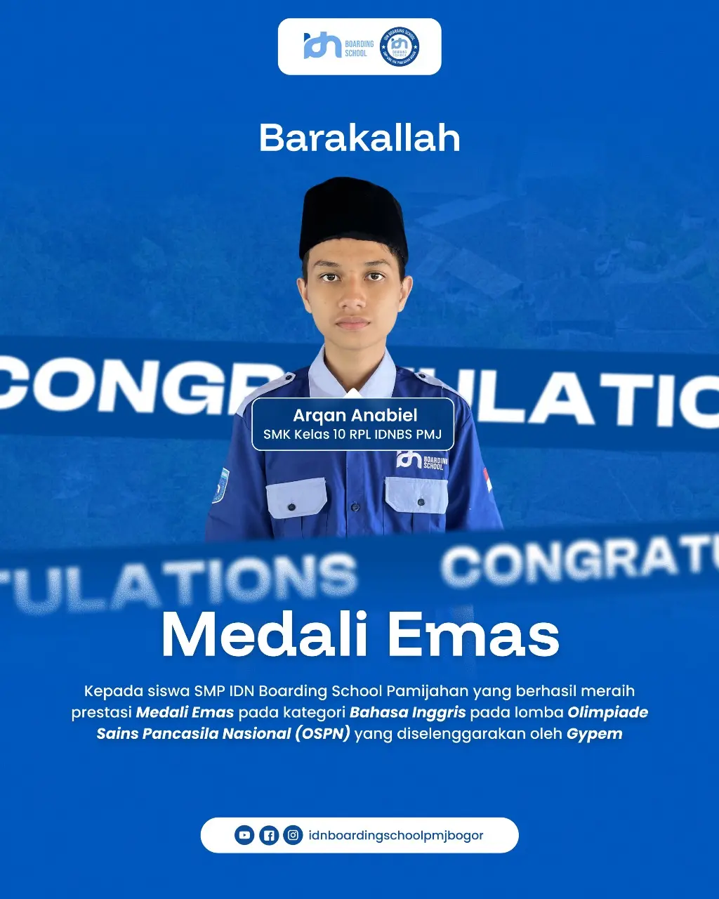 Medali Emas Bahasa Inggris