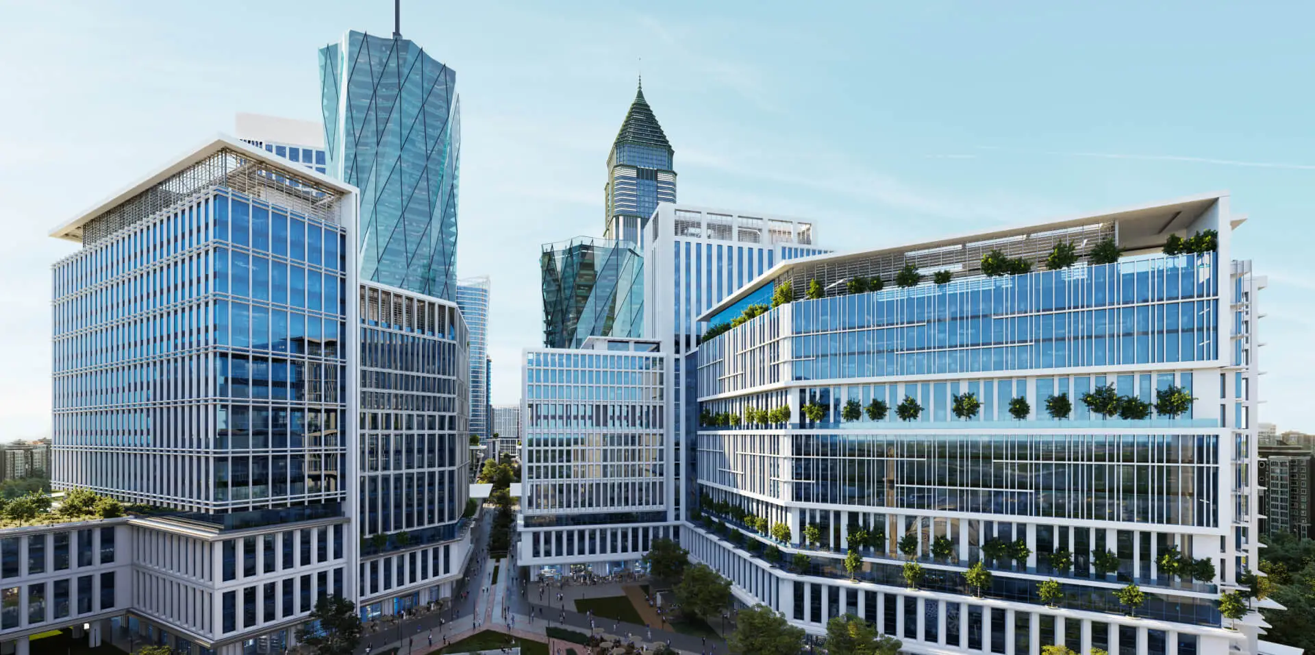 İstanbul finans merkezi modern gökdelenleri