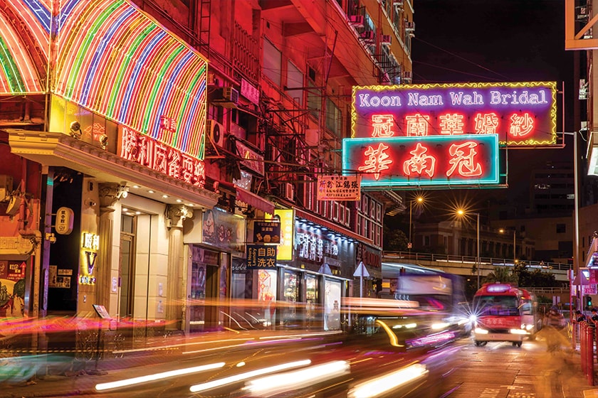 香港霓虹街景