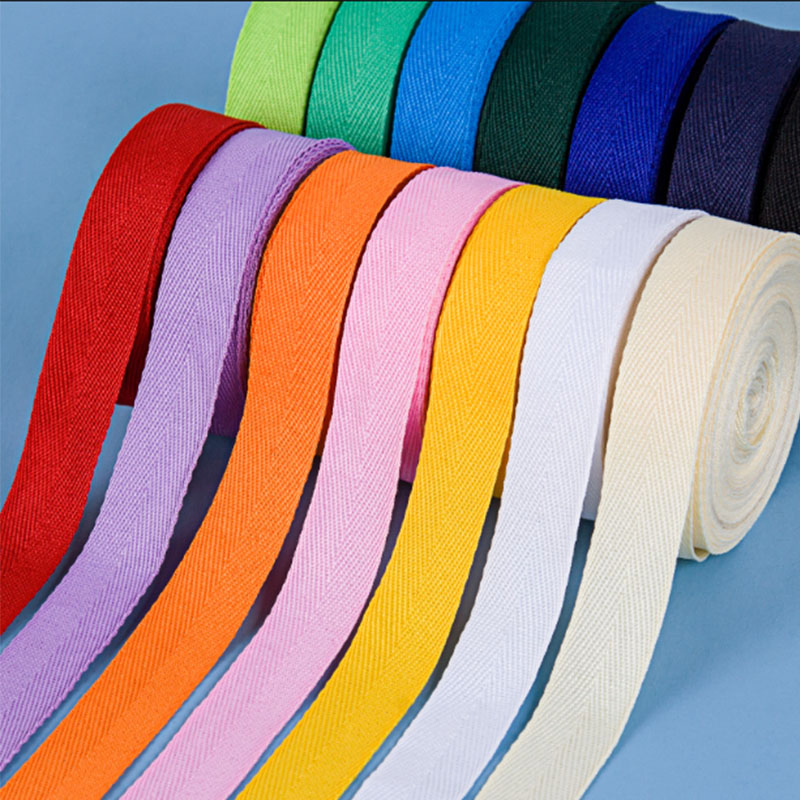 Colourful twill tapes