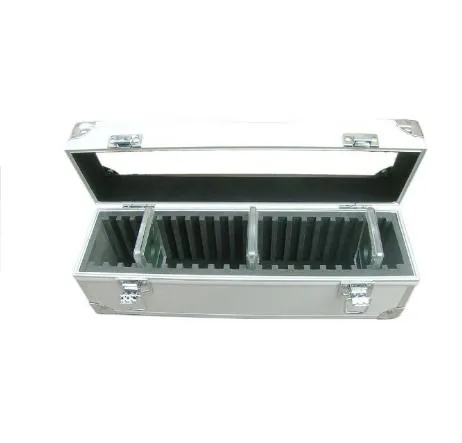 Display 1/2/3 Columns Aluminum Custom Slab Psa Card Storage Case with  Grooves