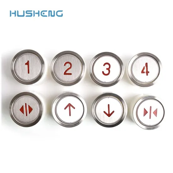 Mitsubishi Elevator Push Button DA211 DA210 Round Stainless Steel