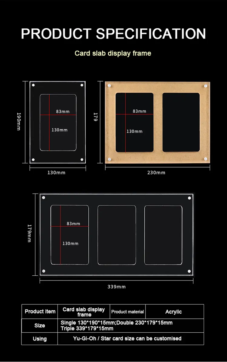 High Transparent Acrylic Collectors Graded Bgs Psa Card Slab Sleeves Card  Slab Display Frame for Collection - Card Slab Display Frame and Card Psa  Slab Display Frame price | Made-in-China.com