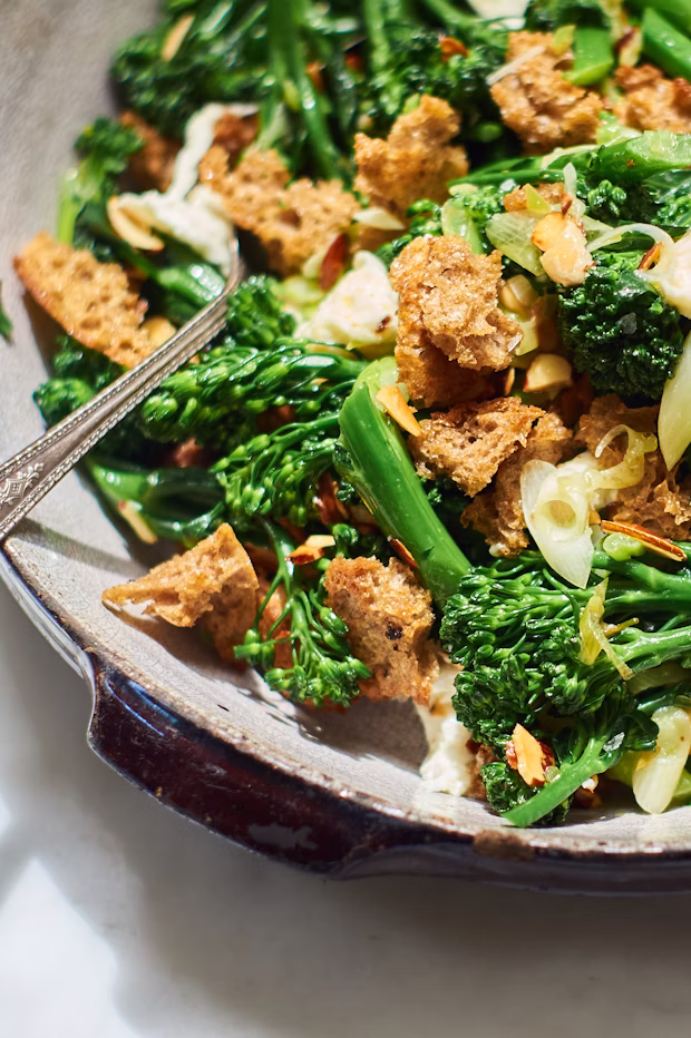 Roasted broccolini with scallions and crispy toppings vegetable of the year 2026