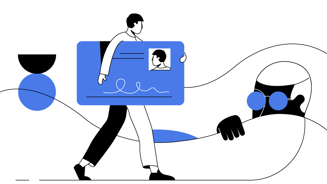 Abstract representation of self-sovereign digital identity