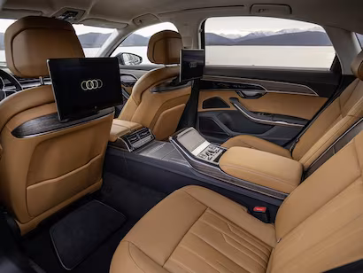 2025 Audi A8 Luxury Sedan Interior Rear Executive Seats