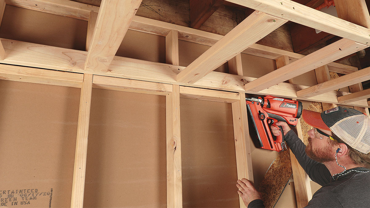 Ontario building code framing requirements - Fire blocking installation at floor line to stop fire spread