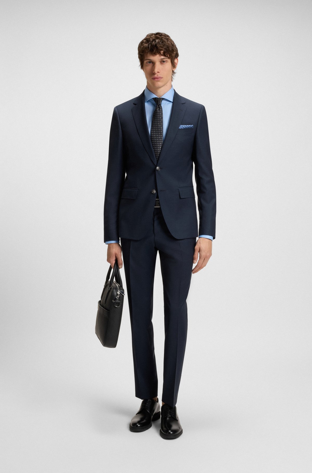 Hugo Boss Men's Slim Fit Virgin Wool Suit