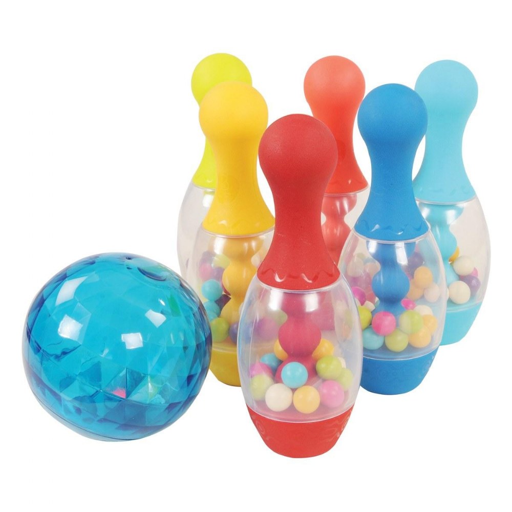 Light-Up Bowling Set with Colorful Pins
