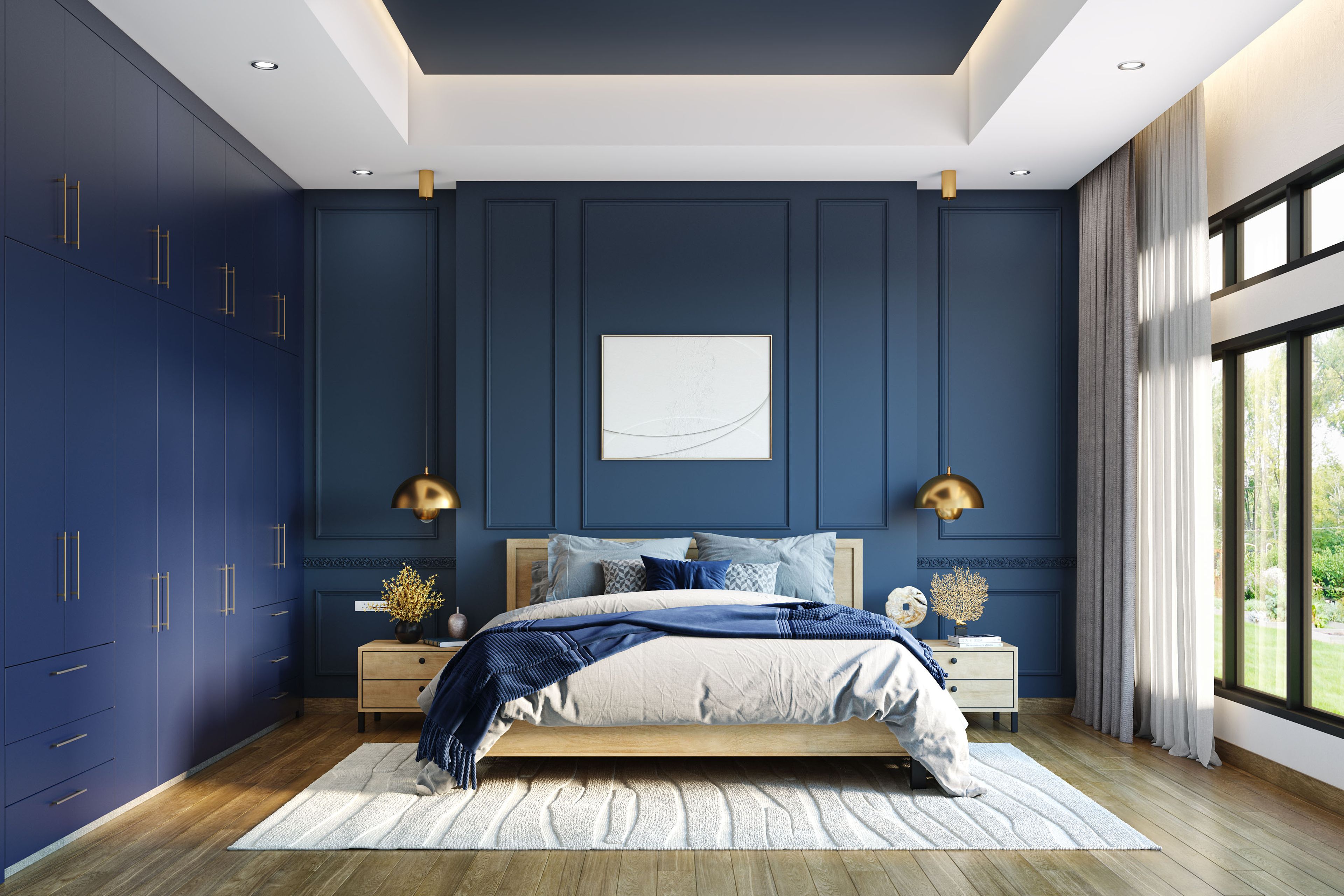 Modern bedroom painting