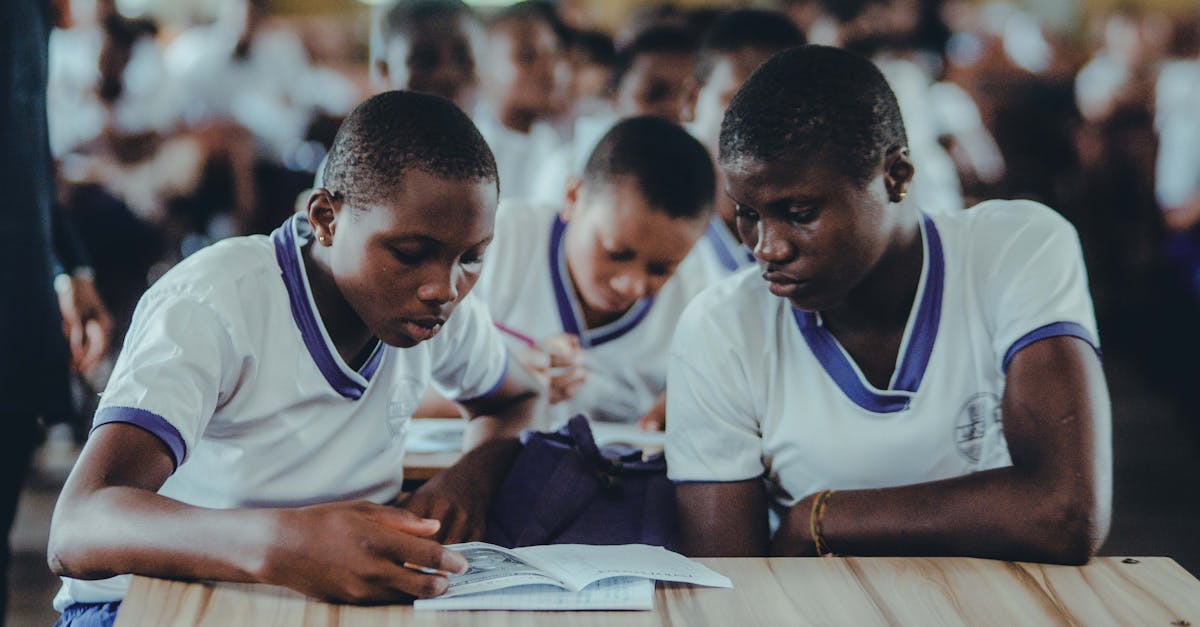 Étudiants africains concentrés