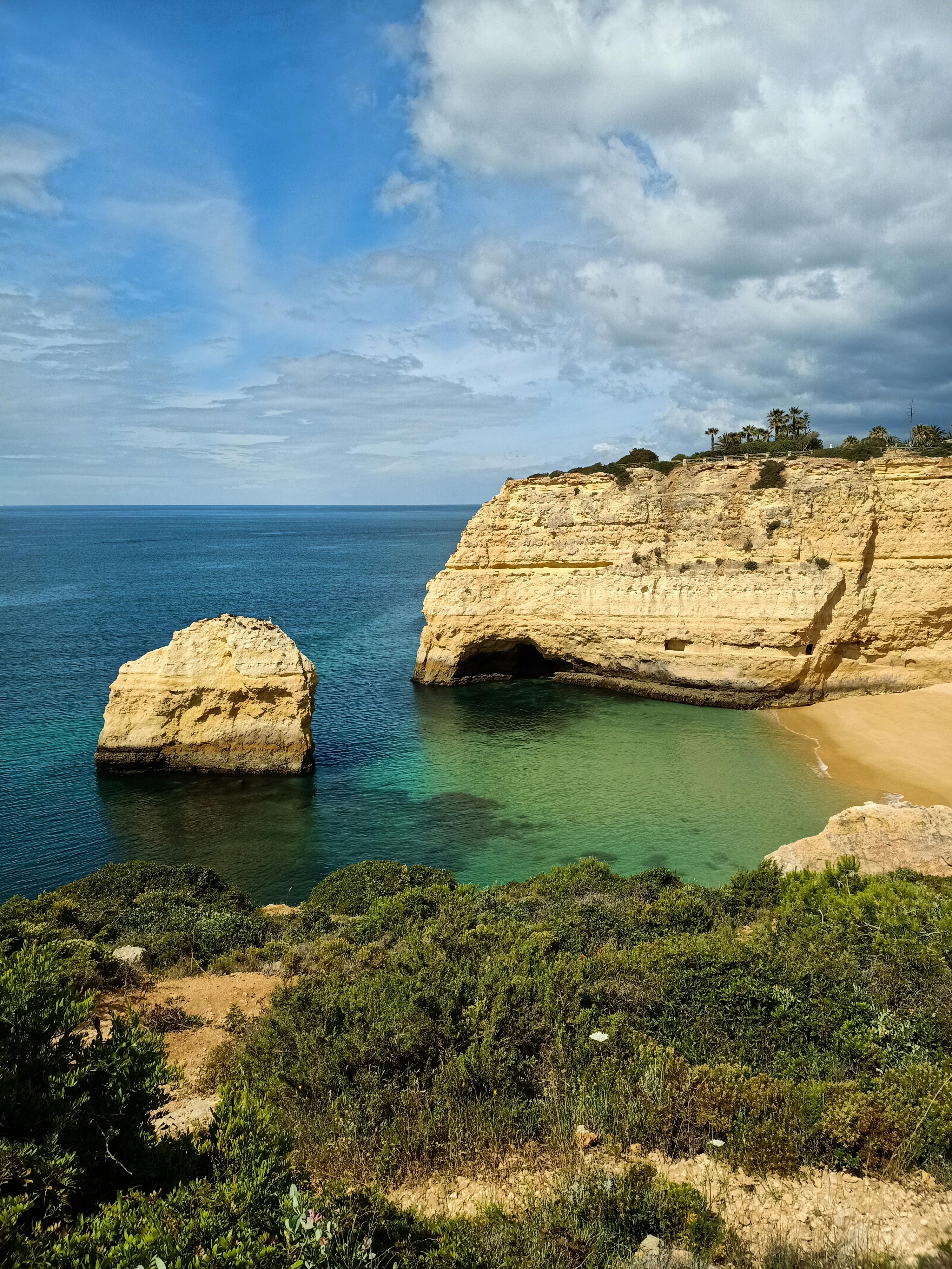 Praia da Marinha Golden Cliffs and Sea Stacks