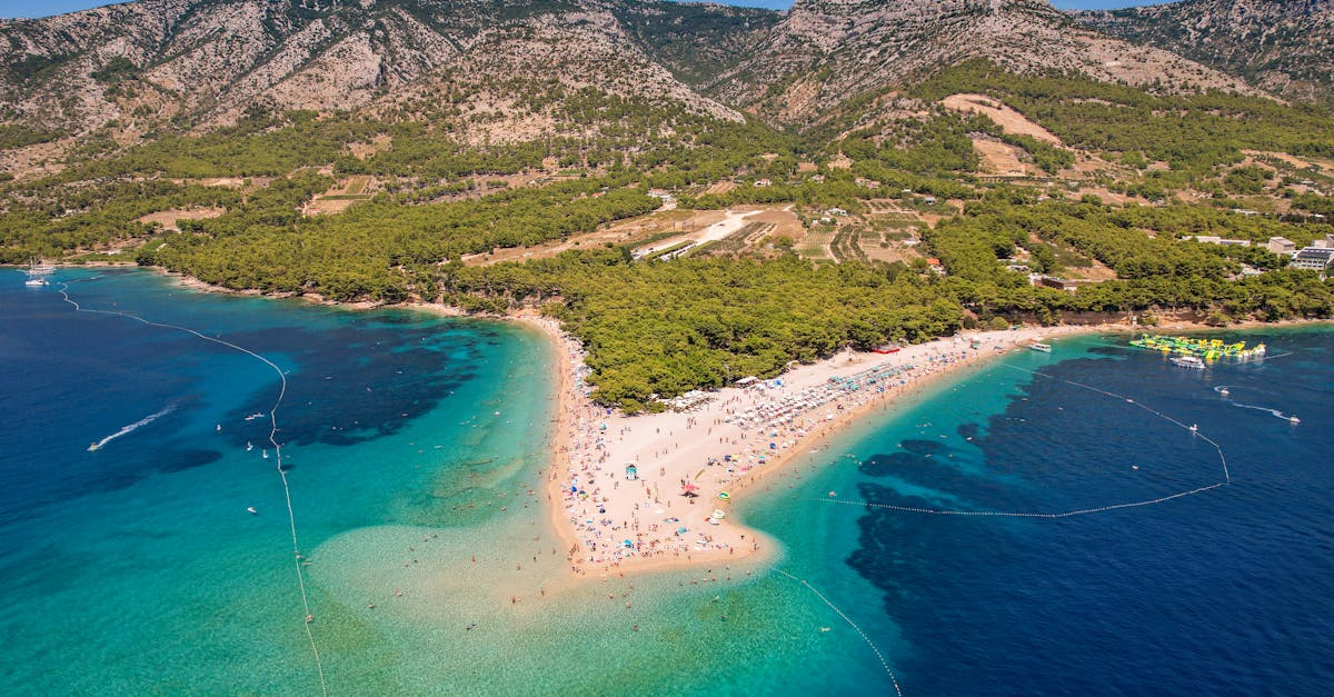 Zlatni Rat Golden Horn Aerial View