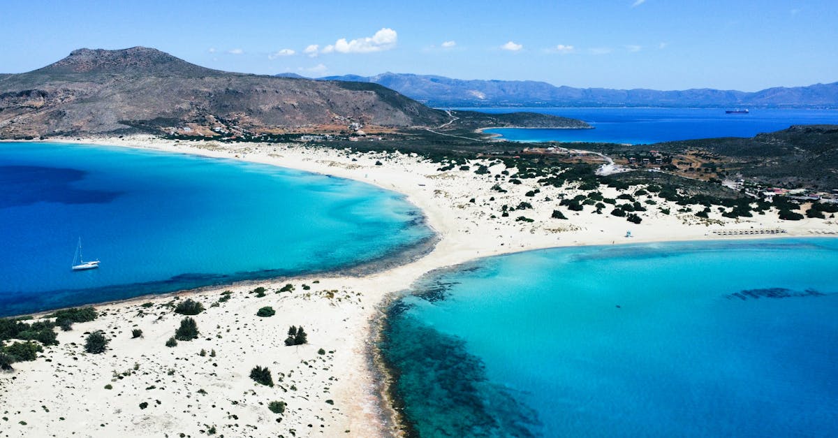 Elafonisi Beach Aerial Lagoon View
