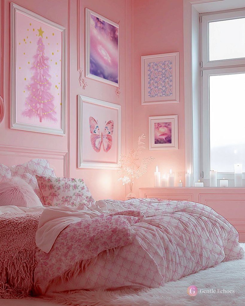 Pink Vintage Bedroom