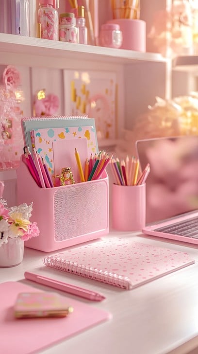 Pink Study Space