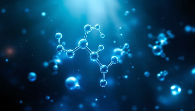 Blue glowing hydrogen bonds in molecular network
