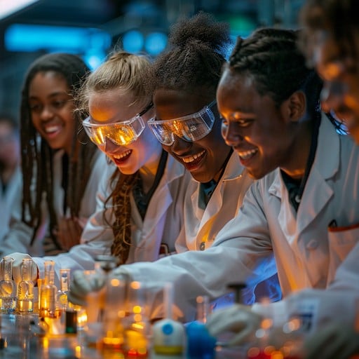 Science chemistry lab student experiment