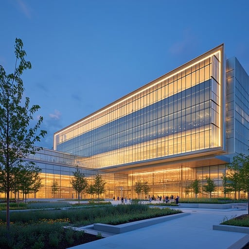 Modern corporate office building exterior