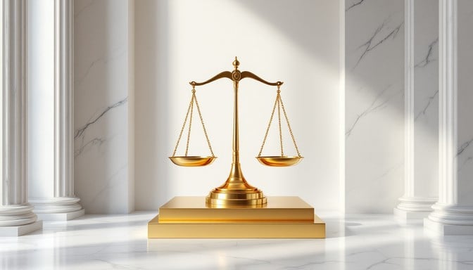 Símbolo de justicia equilibrada