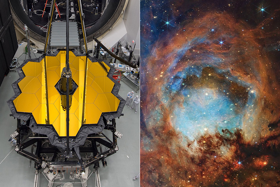 James Webb Space Telescope in deep space