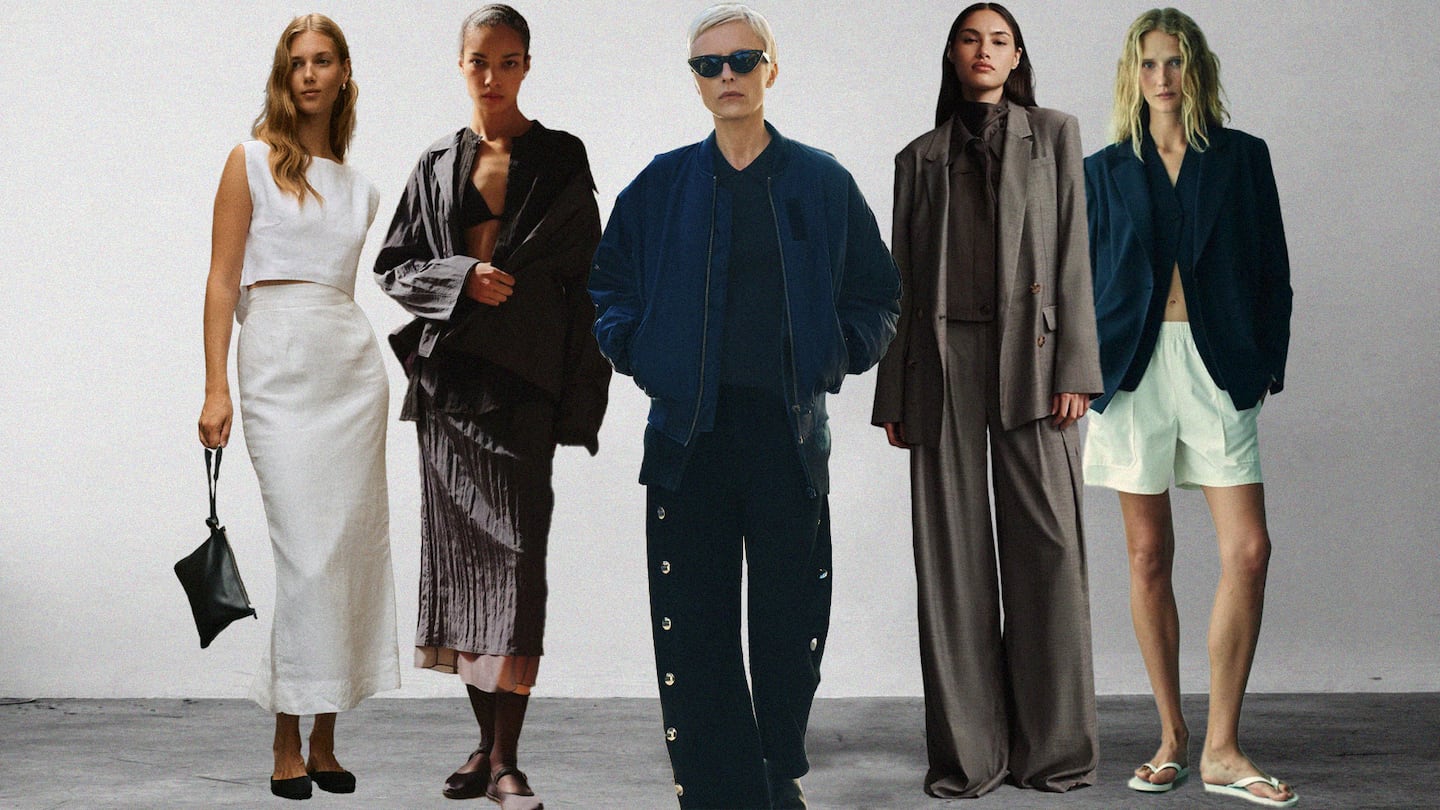 Side-by-side comparison of minimalist luxury clothing designs