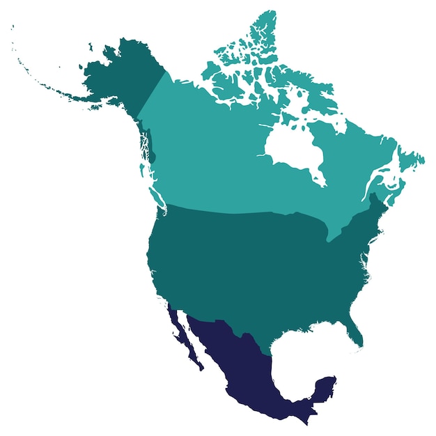 Map of North America