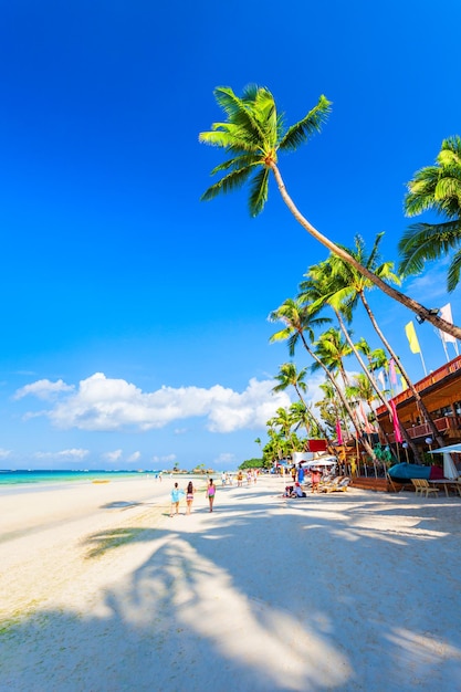 White Beach in Boracay Island, Philippines
