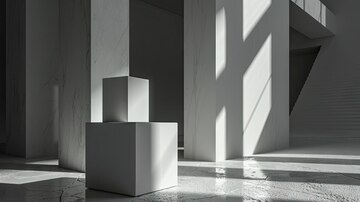 Arquitetura minimalista representando estrutura de decisão