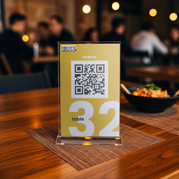 QR en mesa