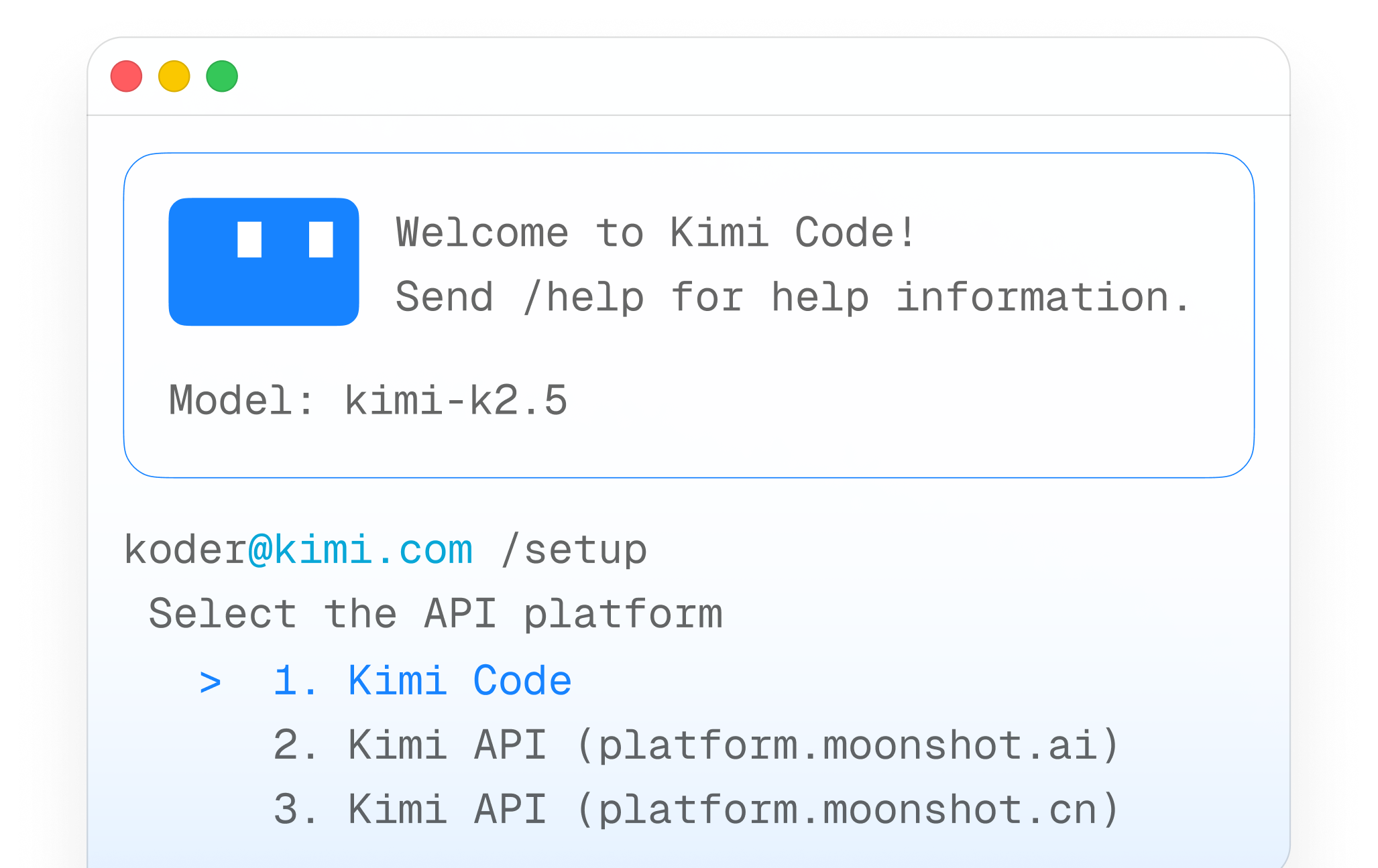 Kimi Code Interface
